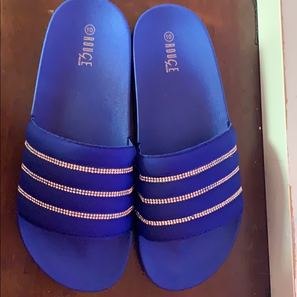 Royal blue with rhinestones, NEVER WORN